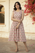 Mehek Floral Midi Dress