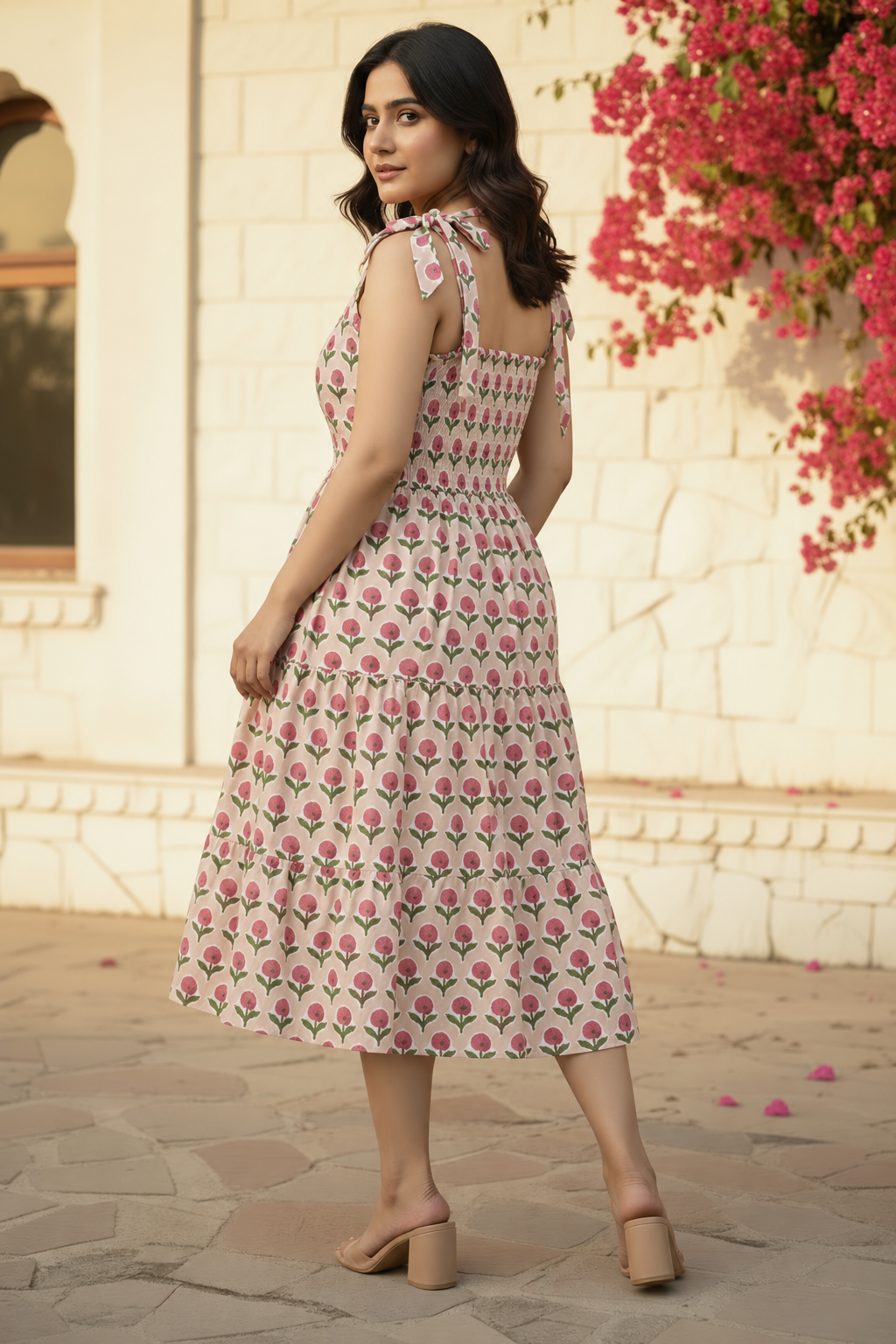 Mehek Floral Midi Dress