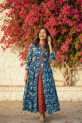 Indigo Dabu Block Print Maxi Dress