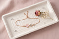 Pink Shell & Pave Crystal Charms Bracelet