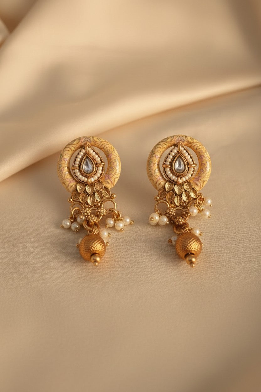 Rajwada Pearl & Kundan Choker Set