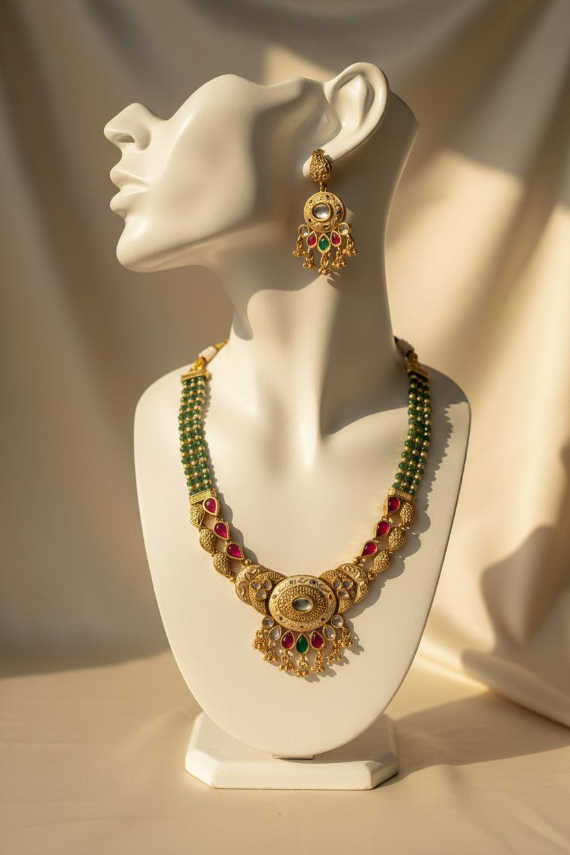Classic Temple-Style Necklace Set