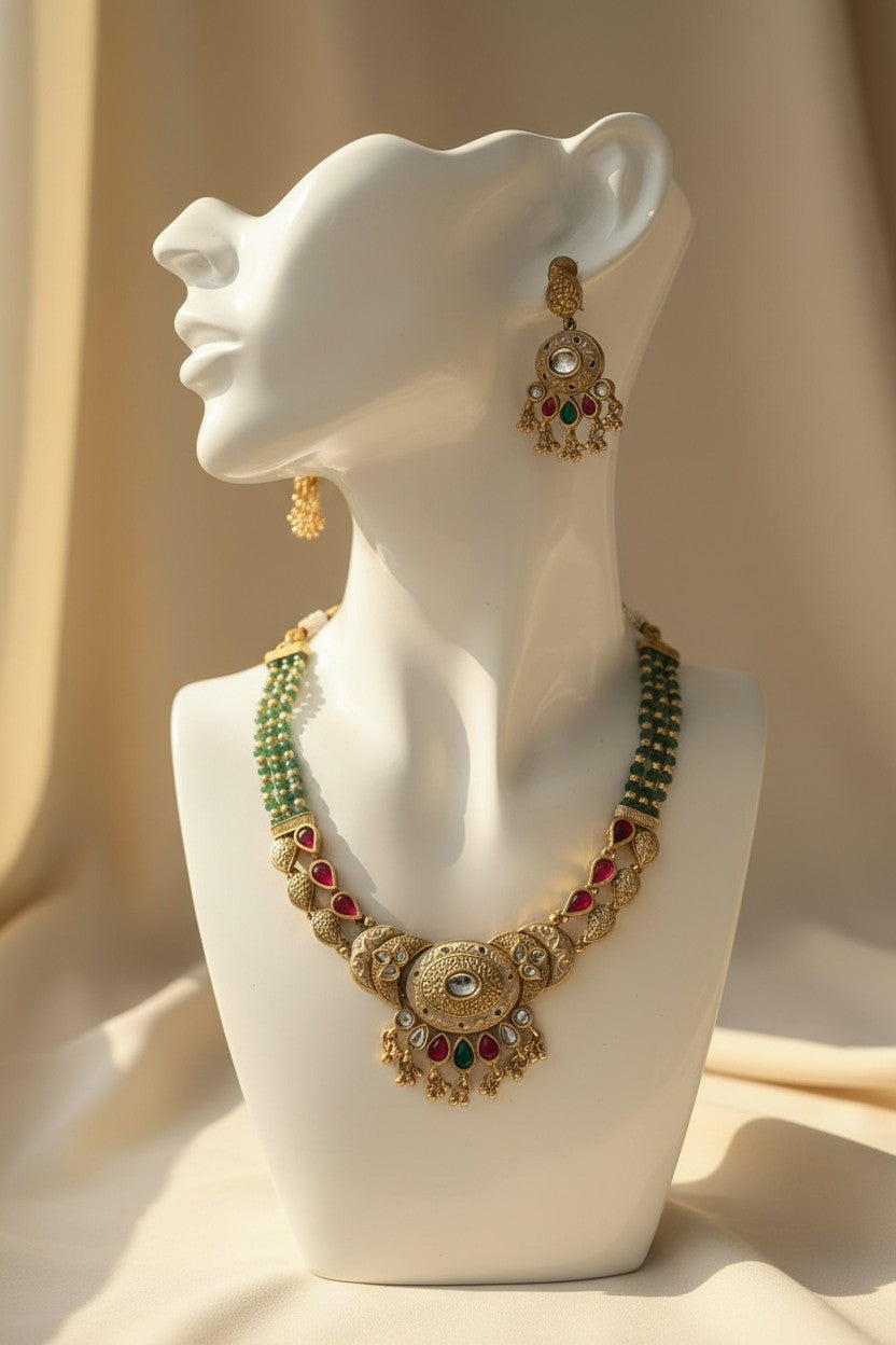 Classic Temple-Style Necklace Set