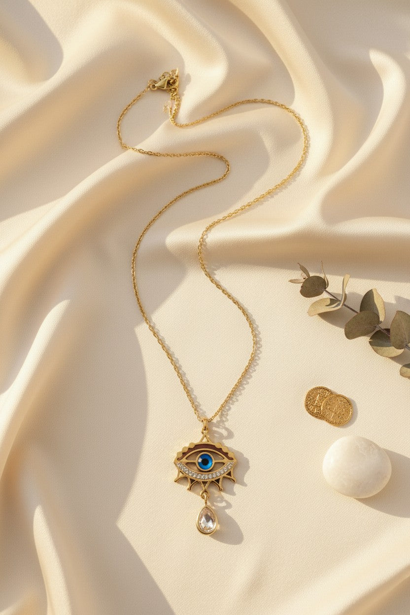 Mystic Shield Evil Eye Pendant