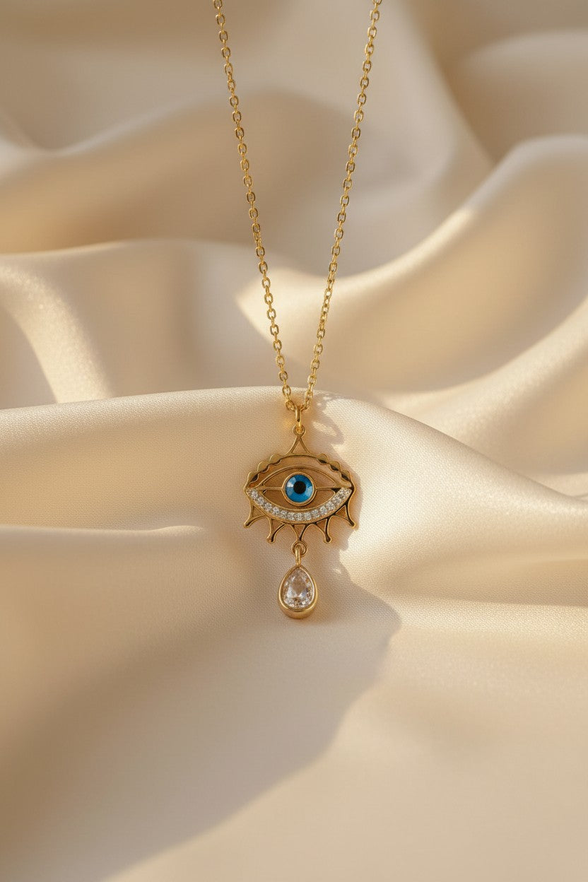 Mystic Shield Evil Eye Pendant