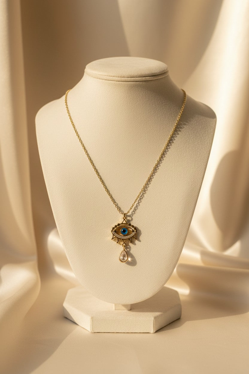 Mystic Shield Evil Eye Pendant