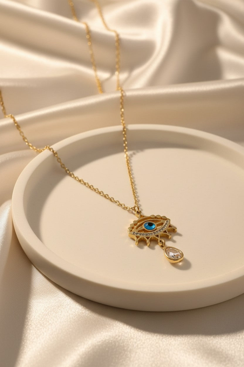 Mystic Shield Evil Eye Pendant