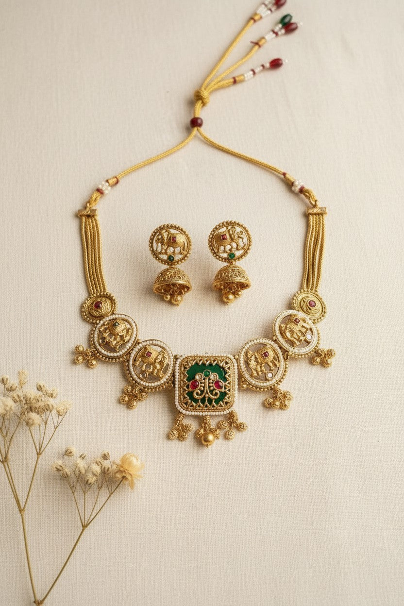 Heirloom Elephant Choker Set
