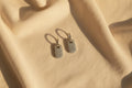 Icy Pave Rectangle Huggie Earrings