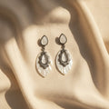 Naaz Pearl Filigree Drop Earrings