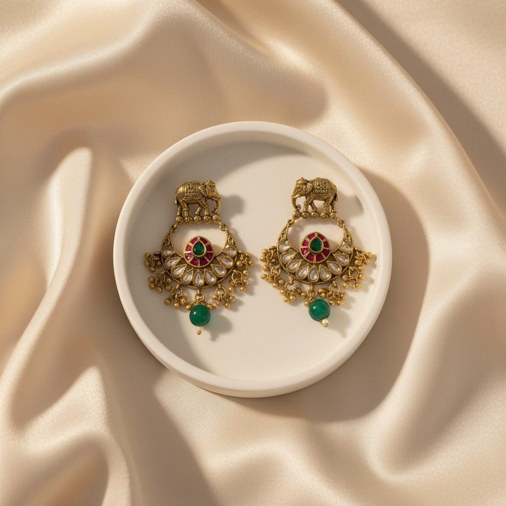 Hathini Chandbali Earrings