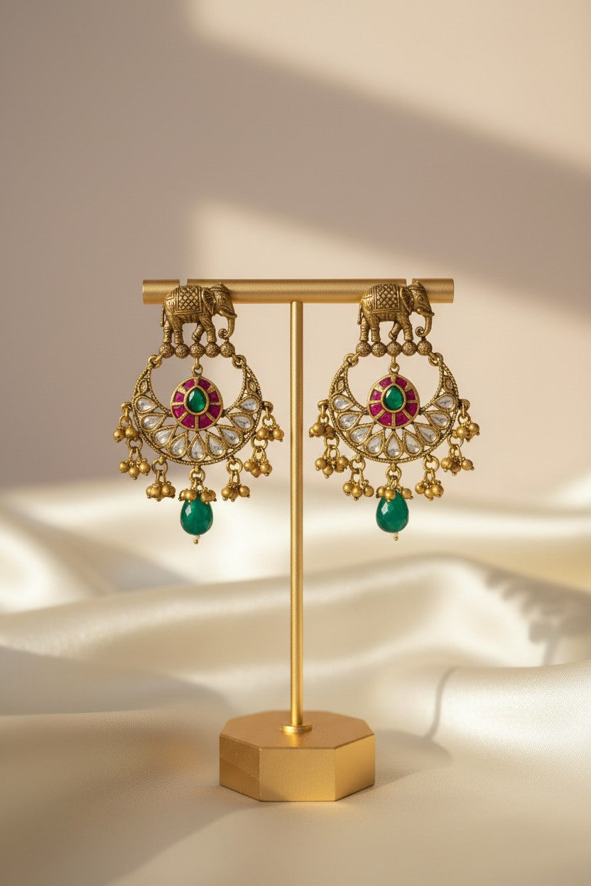 Hathini Chandbali Earrings