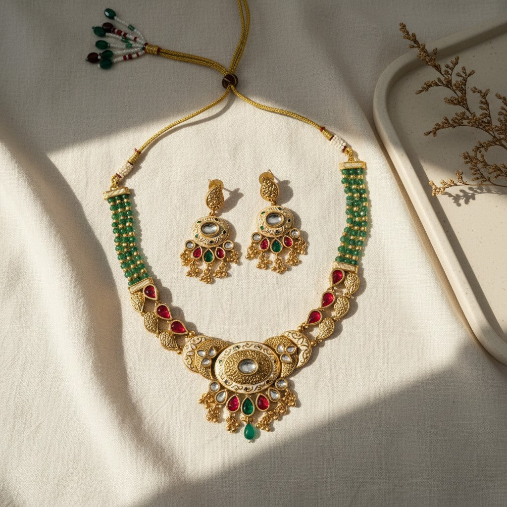 Classic Temple-Style Necklace Set