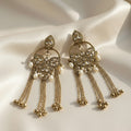 Kundan Polki Chandbali Earrings
