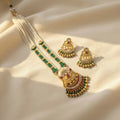 Emerald Noor Kundan Polki Necklace Set