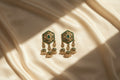 Emerald Polki Hexagon Earrings