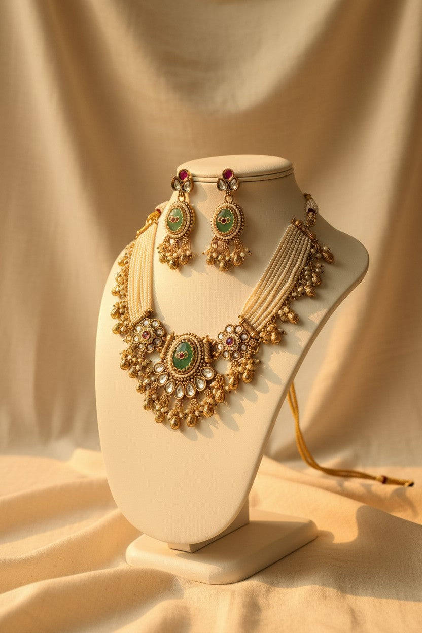 Rajwada Kundan Choker Set