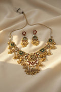 Meenakari Kundan Choker Necklace Set