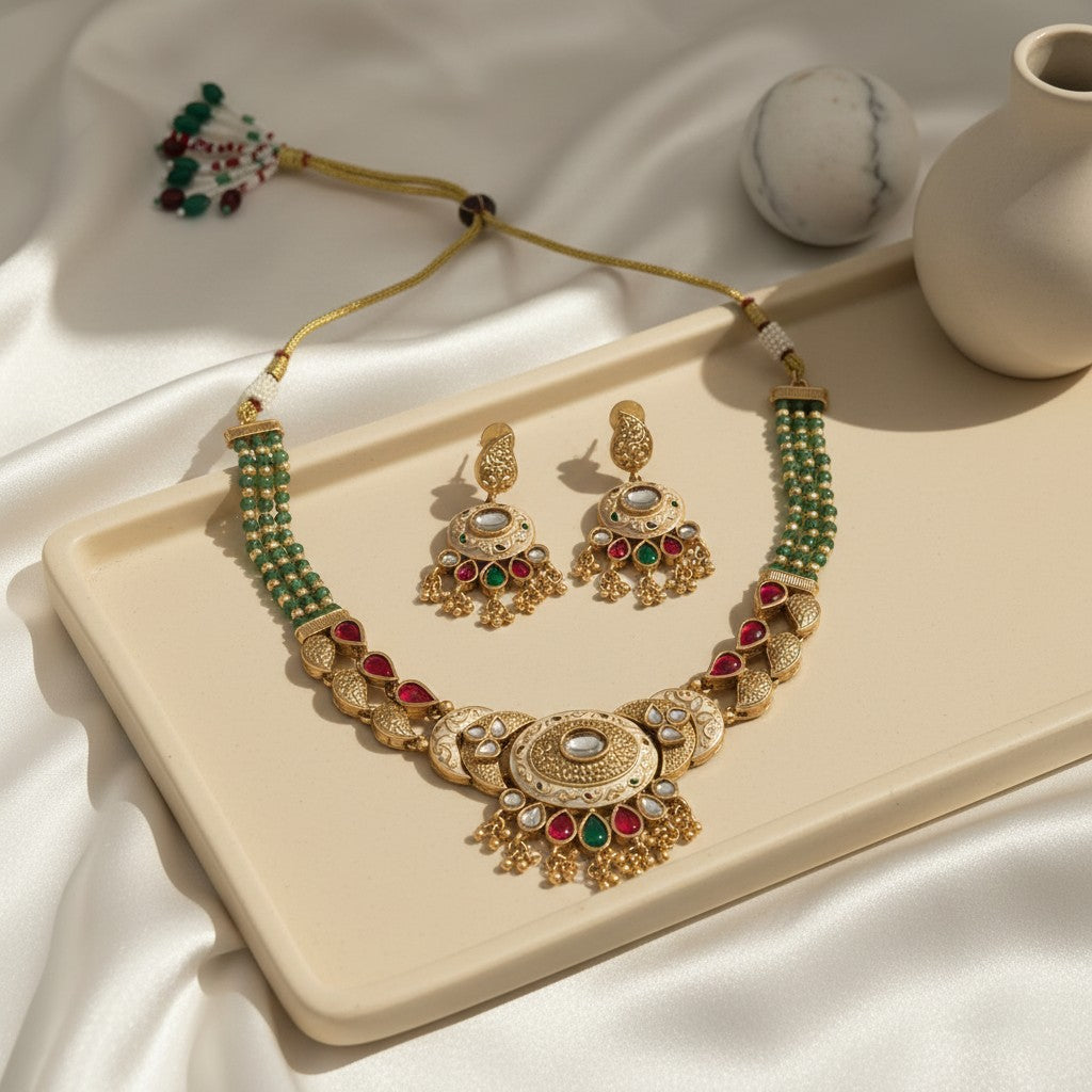 Classic Temple-Style Necklace Set