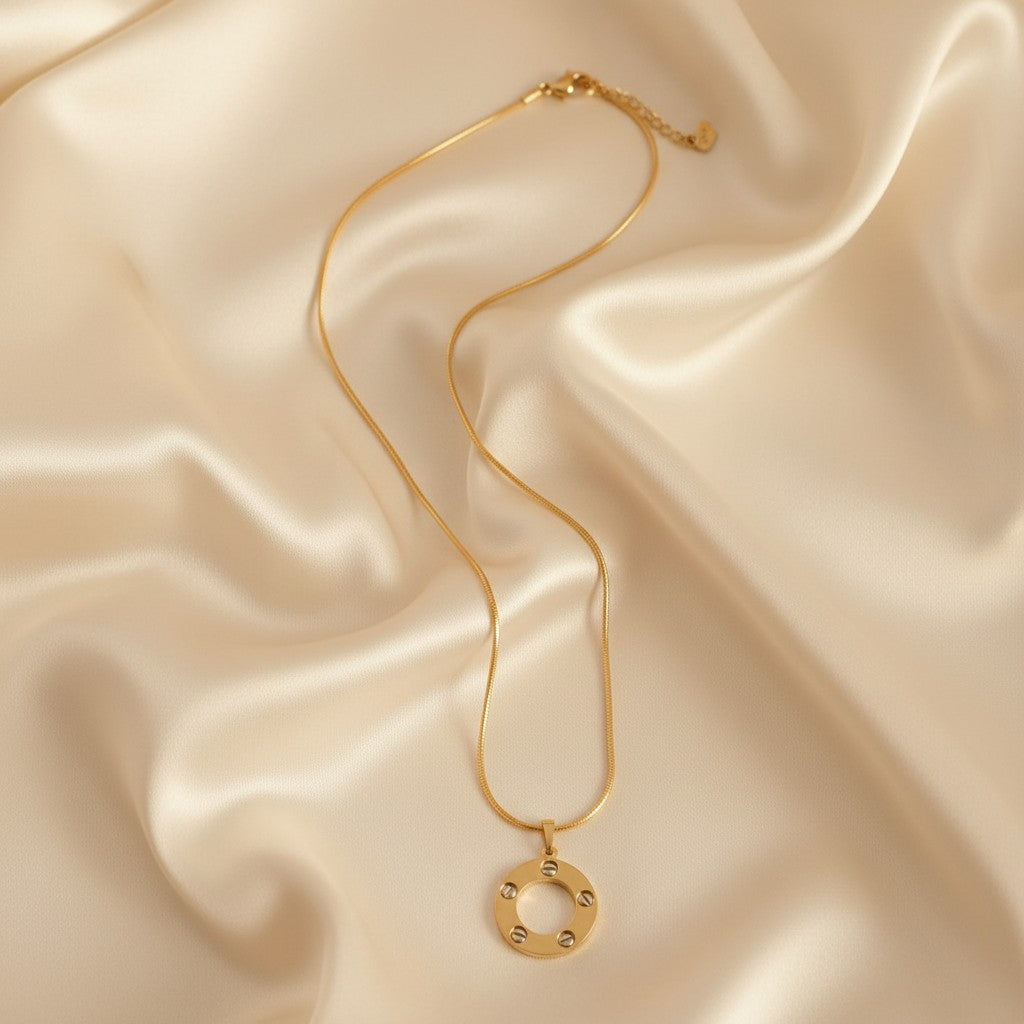 Eternal Circle Pendant Necklace
