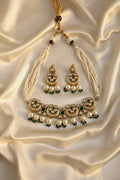 Royal Pearl & Emerald Kundan Choker Set
