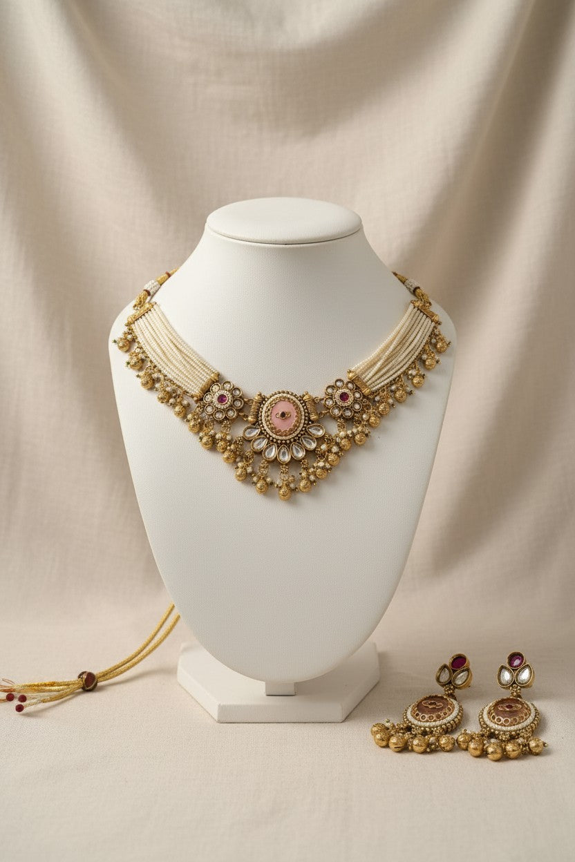 Rajwada Kundan Choker Set