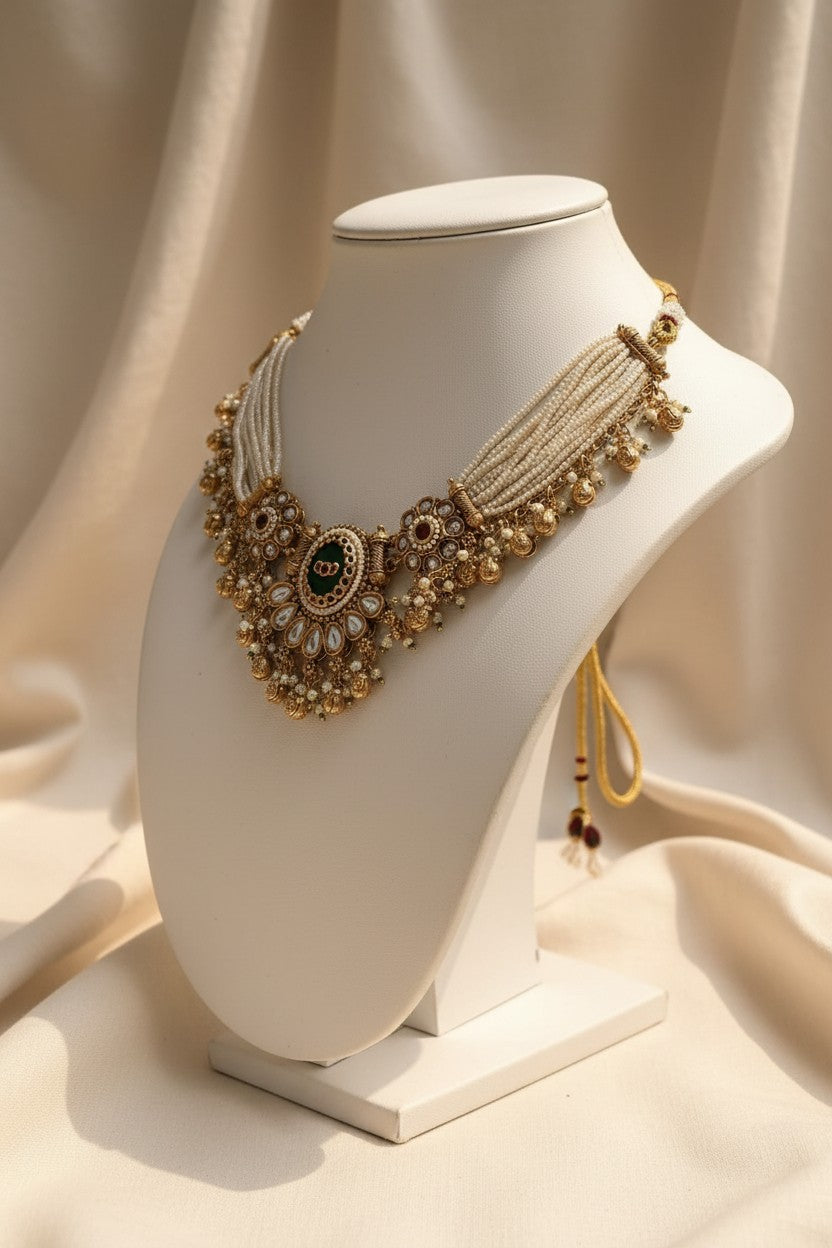 Rajwada Kundan Choker Set