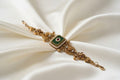 Heritage Antique Gold Jade & Ruby Bracelet