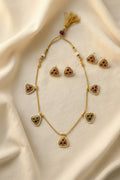 Gemstone Multi-Triangle Necklace Set