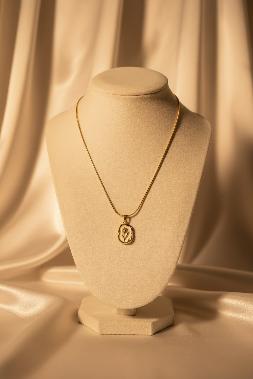 Tulip Bloom Pendant Necklace